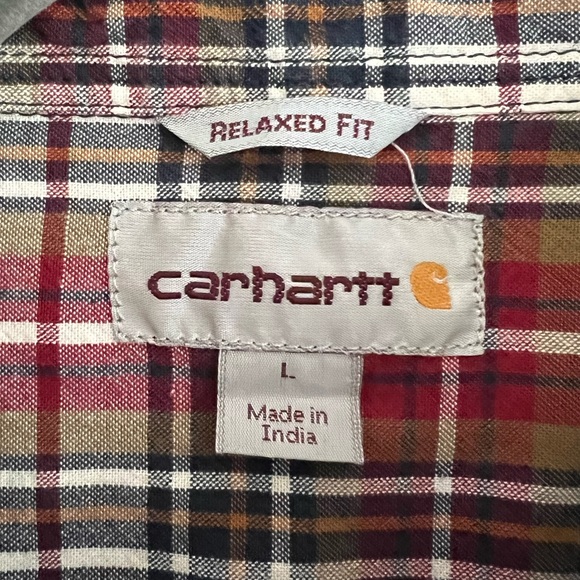 Men’s Carhartt Plaid Button Down Shirt - Picture 4 of 6